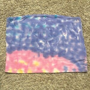 Colorful Tie-Dye Tube Top